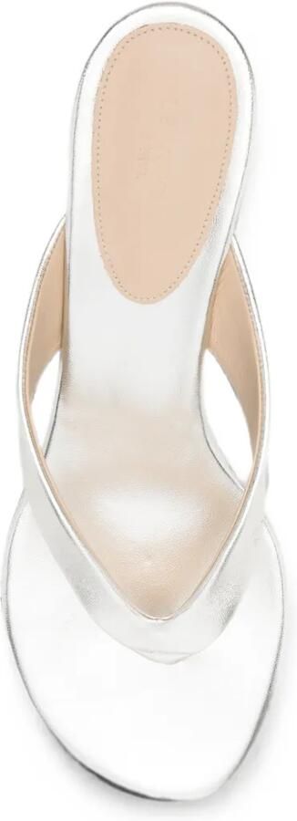 Le Monde Beryl Micro Wedge sandalen van champagneleer Goud - Foto 2