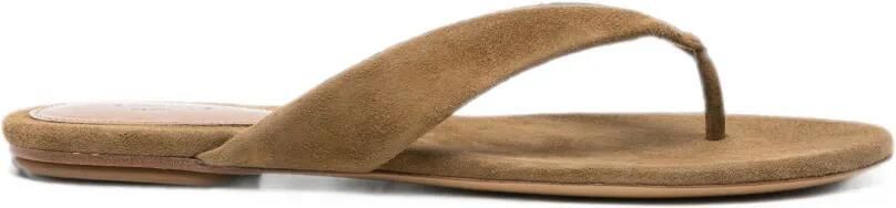 Le Monde Beryl Sandalen van suède Bruin