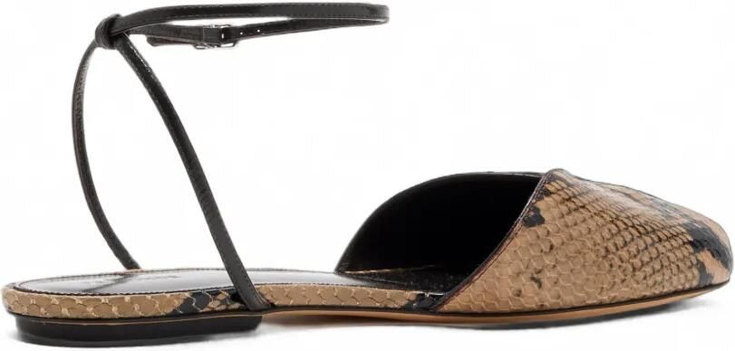 Le Monde Beryl Valetta sandalen met dierenprint Beige - Foto 4