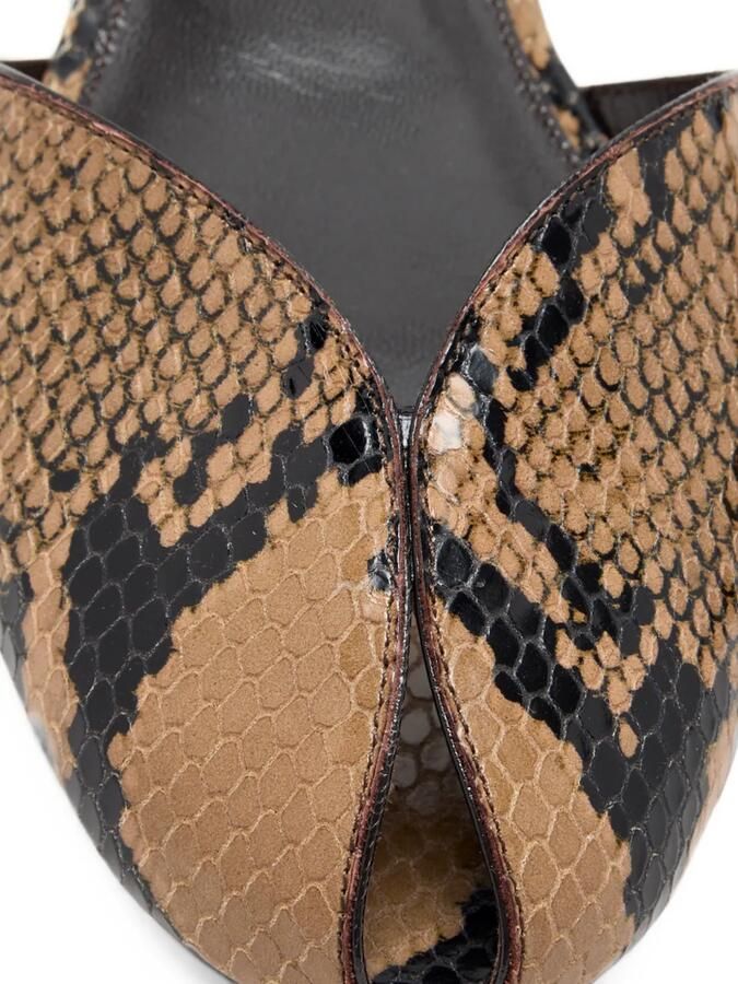 Le Monde Beryl Valetta sandalen met dierenprint Beige - Foto 3