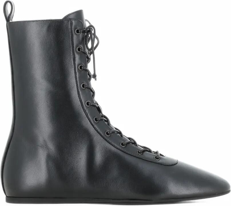 Le Monde Beryl Wren lace-up leather ankle boots Zwart