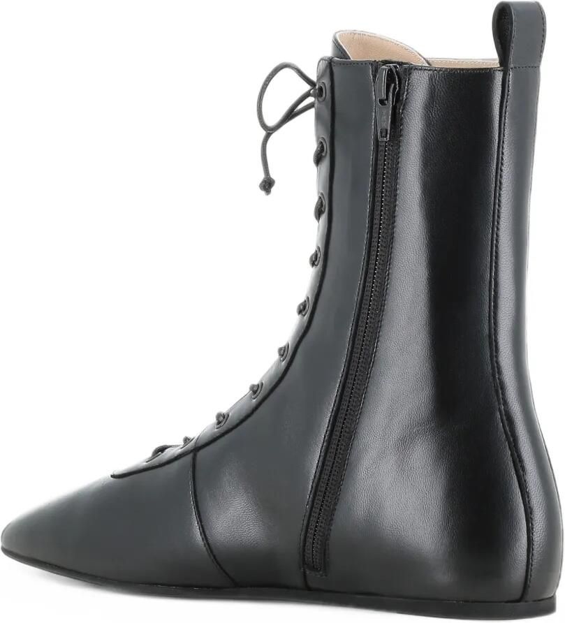 Le Monde Beryl Wren lace-up leather ankle boots Zwart - Foto 2