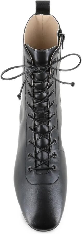 Le Monde Beryl Wren lace-up leather ankle boots Zwart - Foto 5