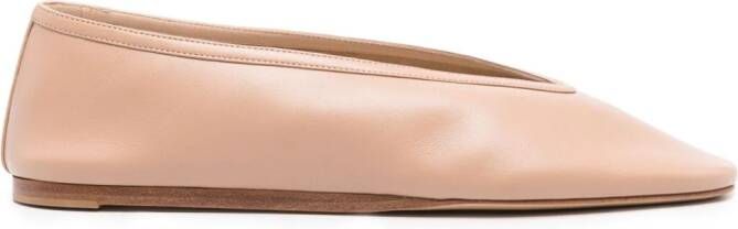 Le Monde Beryl Luna leren ballerina's Beige