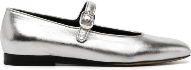 Le Monde Beryl Mary Jane leren schoenen Zilver