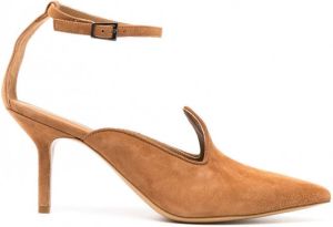 Le Monde Beryl Pumps met puntige neus Bruin