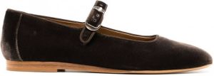 Le Monde Beryl Mary Jane fluwelen schoenen Bruin
