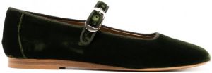 Le Monde Beryl Mary Jane fluwelen schoenen Groen