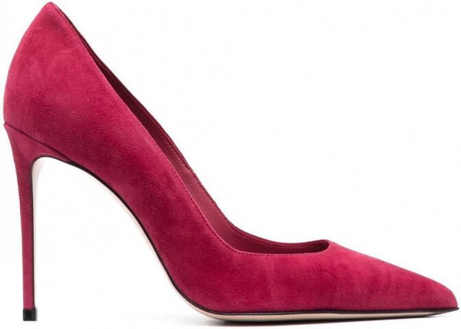 Le Silla Eva suède pumps Roze
