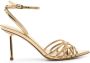 Le Silla Metallic lakleren 90mm sandalen Goud - Thumbnail 1