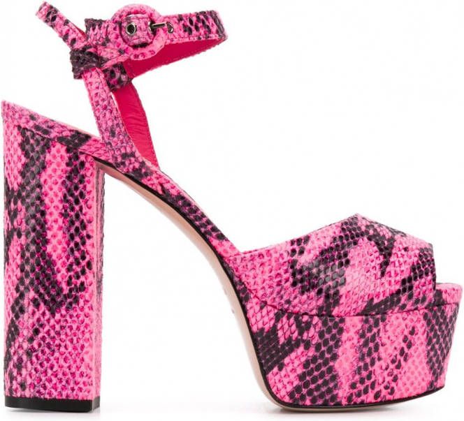 Le Silla Alyssa sandalen met plateauzool Roze