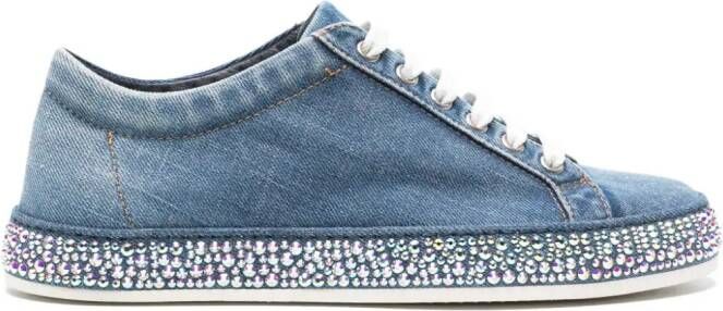 Le Silla Andrea sneakers verfraaid met kristal Blauw