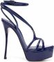 Le Silla Belen sandalen met open teen Blauw - Thumbnail 1