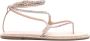 Le Silla Belen sandalen verfraaid met kristal Beige - Thumbnail 1