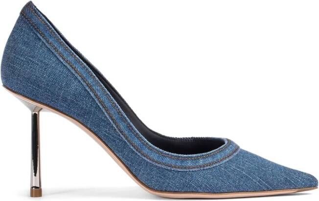 Le Silla Bella denim pumps Blauw