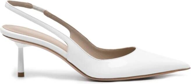 Le Silla Bella 60mm lakleren pumps Wit
