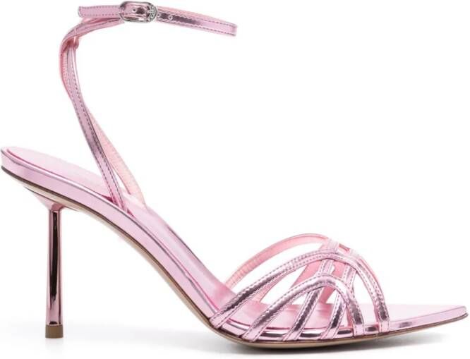 Le Silla Bella satijnen sandalen Roze