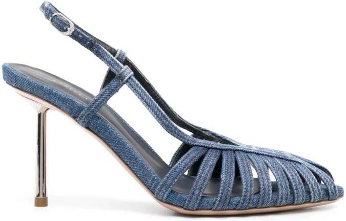 Le Silla Cage slingback pumps Blauw