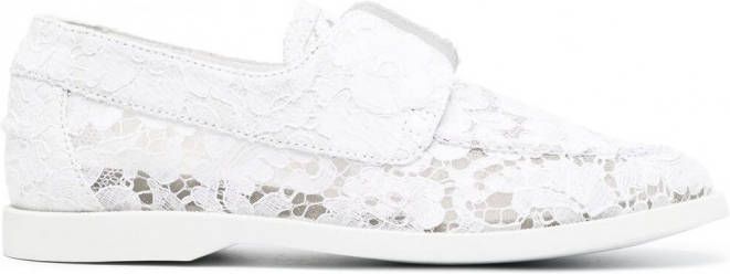 Le Silla Claire loafers met gesp Wit