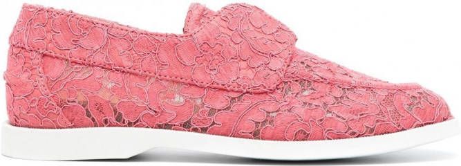 Le Silla Claire loafers met gesp Roze