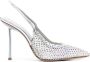 Le Silla Slingback pumps verfraaid met kristallen Zilver - Thumbnail 1