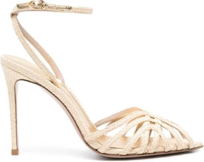 Le Silla Embrace raffia sandalen Beige