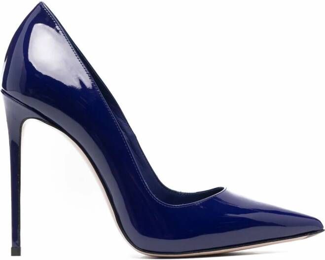 Le Silla Eva lakleren pumps Blauw