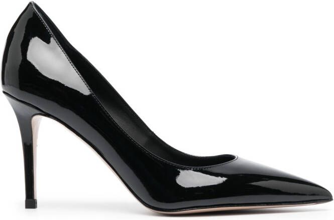 Le Silla Eva lakleren pumps Zwart