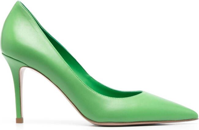 Le Silla Eva leren pumps Groen