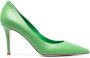 Le Silla Eva leren pumps Groen - Thumbnail 1