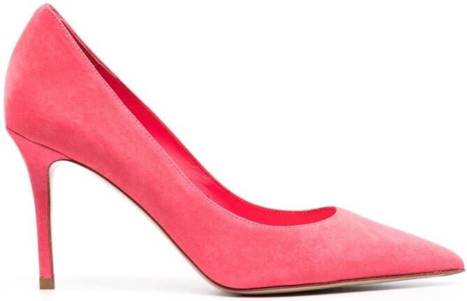 Le Silla Eva suède pumps Roze