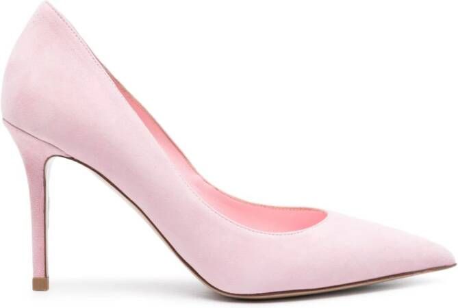 Le Silla Eva suède pumps Roze