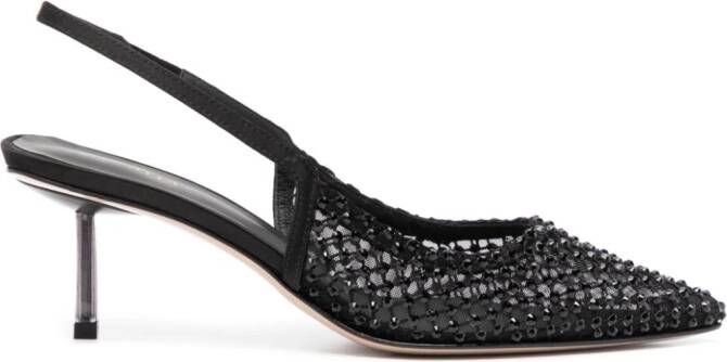 Le Silla Gilda verfraaide slingback pumps 60 mm Zwart