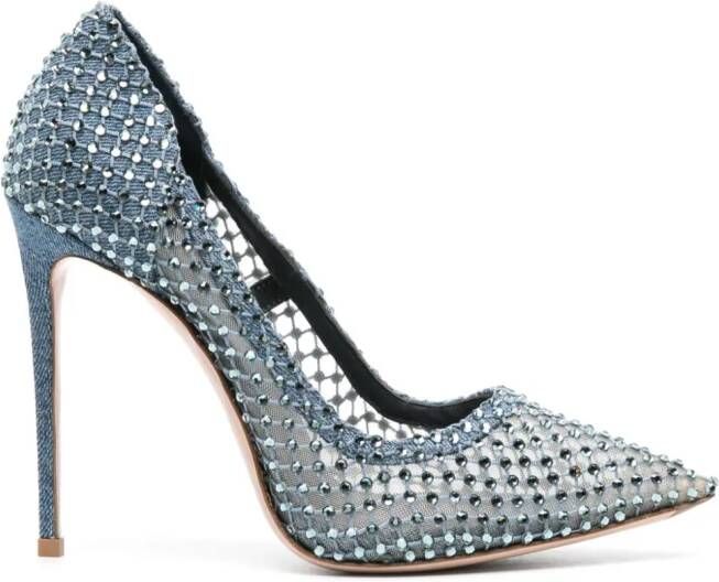 Le Silla Gilda pumps verfraaid met kristallen Blauw