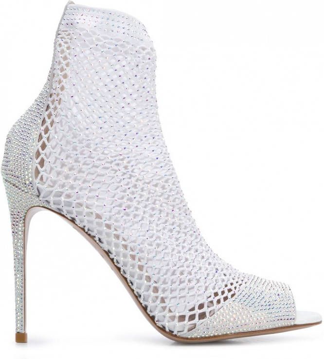 Le Silla Gilda sandalen met mesh Wit