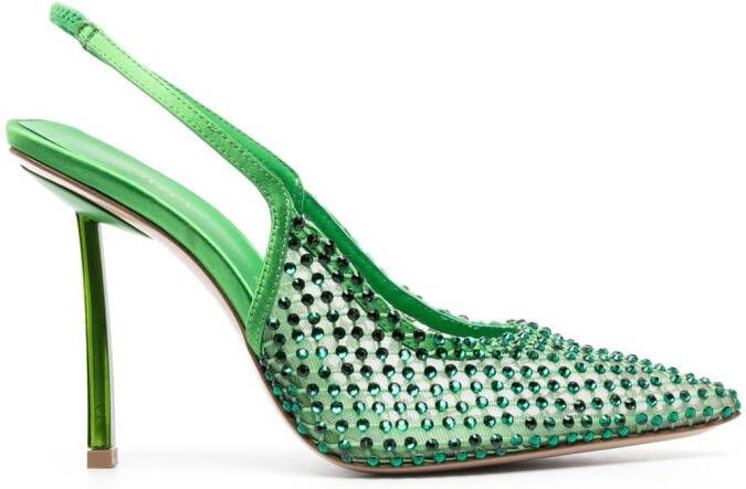 Le Silla Gilda slingback pumps Groen
