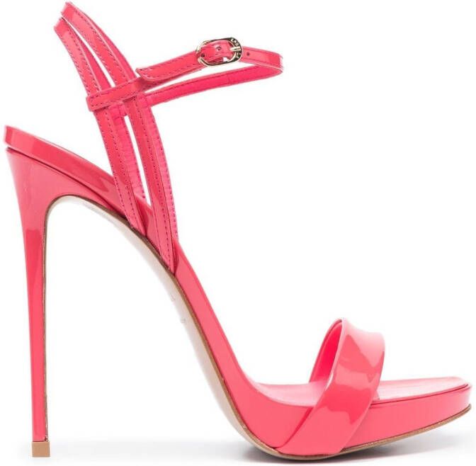 Le Silla Gwen lakleren sandalen Roze