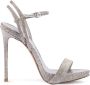 Le Silla Gwen leren sandalen verfraaid met stras Zilver - Thumbnail 1