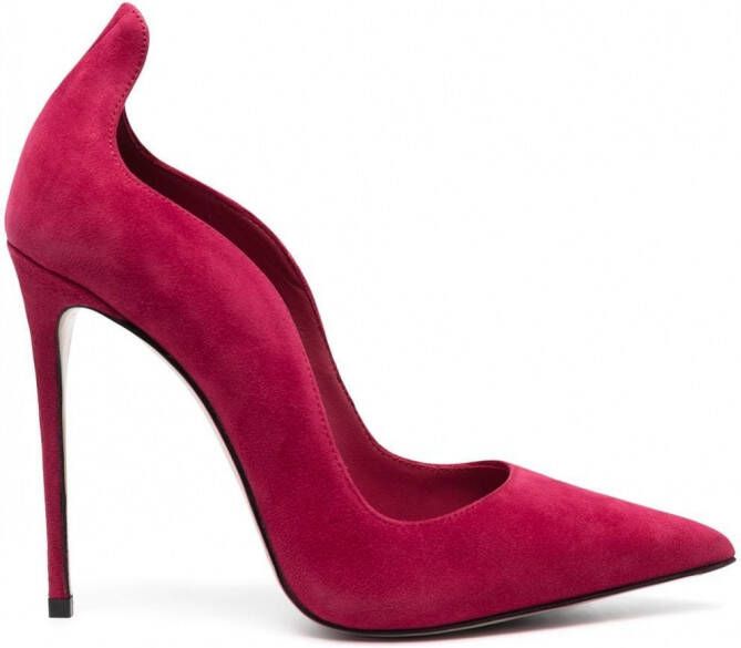 Le Silla Ivy suède pumps Roze