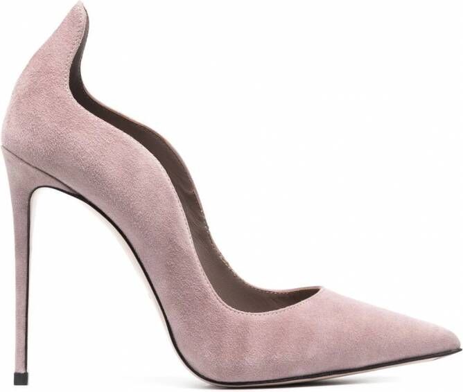 Le Silla Ivy suède pumps Roze