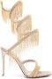 Le Silla Jewels sandalen met franje 110 mm Beige - Thumbnail 1