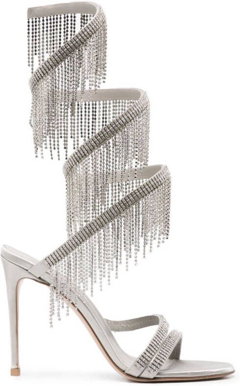 Le Silla Jewels sandalen verfraaid met kristallen Zilver