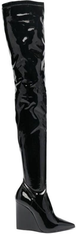 Le Silla Kira 120mm overknee laarzen Zwart