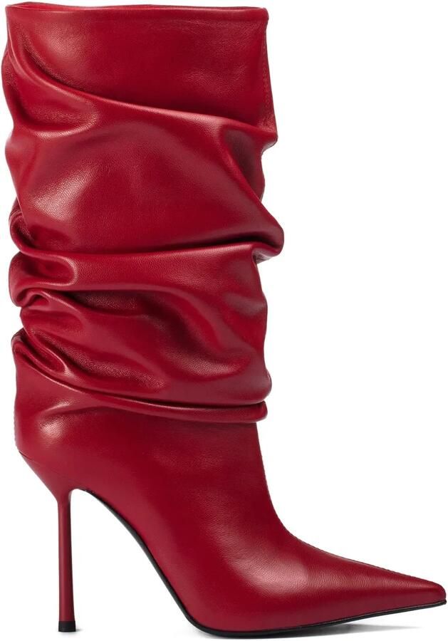 Le Silla 100 mm Bella stiletto laarzen Rood
