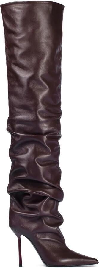 Le Silla 100 mm Bella stiletto overknee laarzen Rood