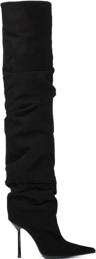 Le Silla 100 mm Bella suède laarzen Zwart
