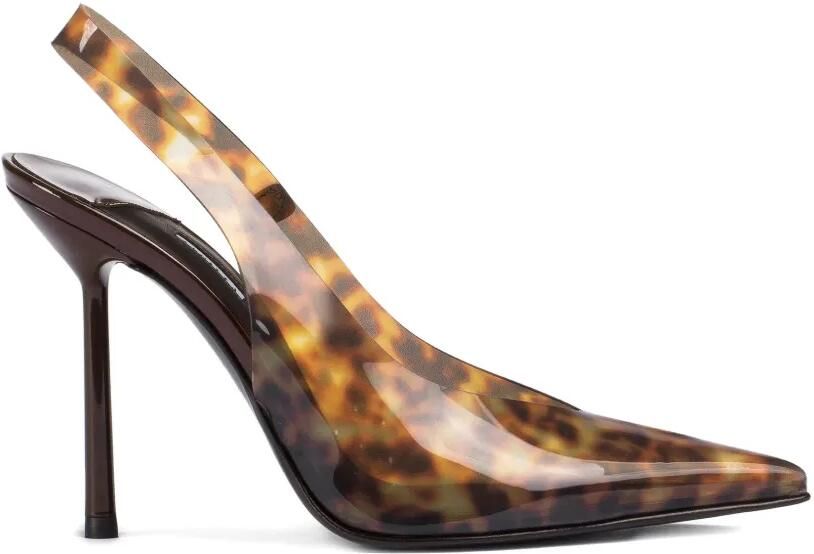 Le Silla 100 mm Clivage slingback pumps Bruin