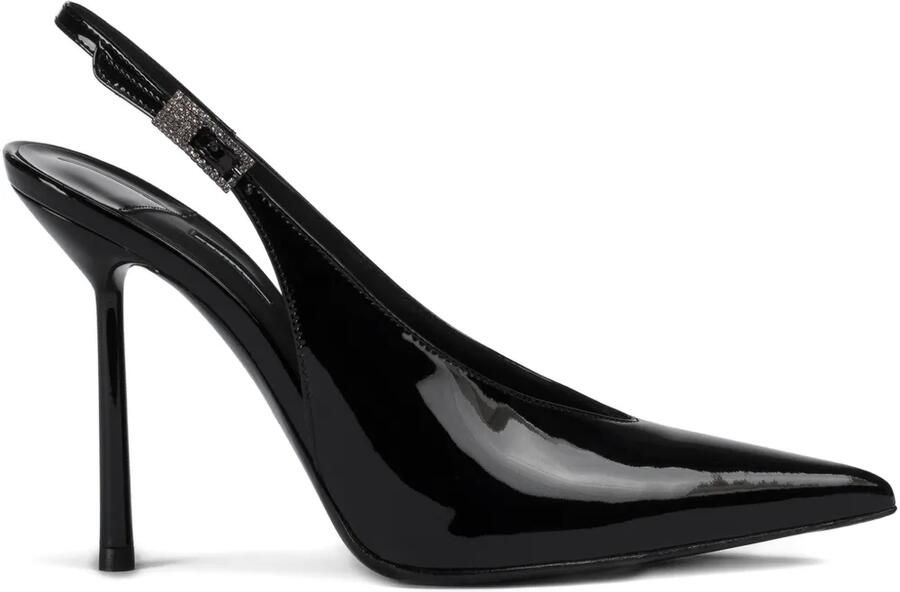 Le Silla 100 mm Clivage slingback pumps verfraaid met kristallen Zwart
