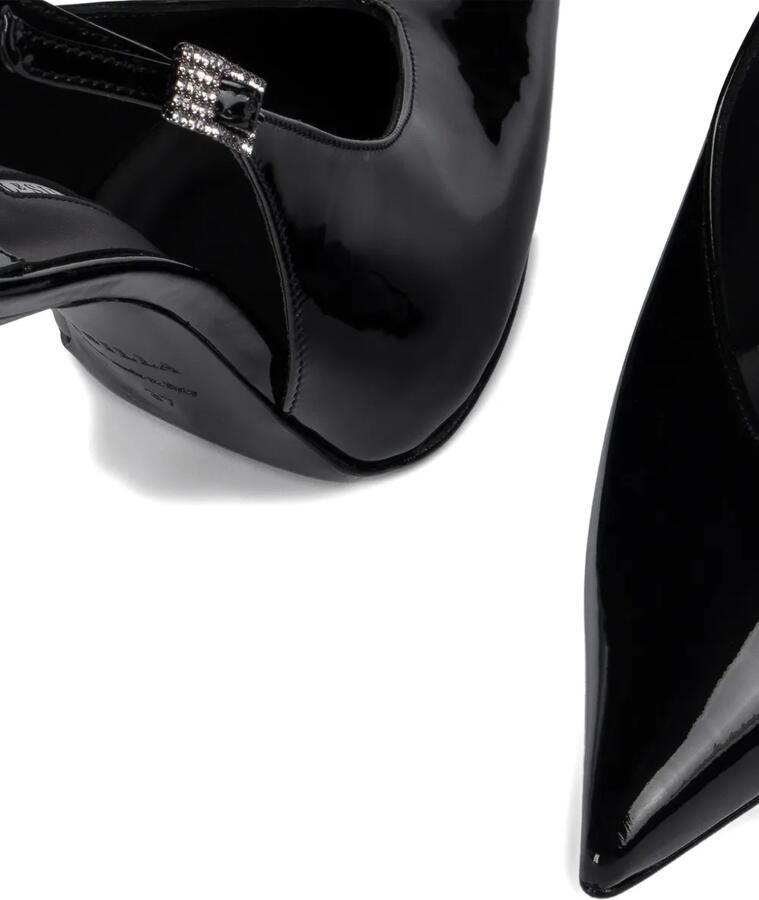 Le Silla 100 mm Clivage slingback pumps verfraaid met kristallen Zwart - Foto 2