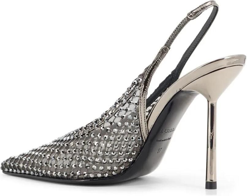Le Silla 100 mm Gilda slingback pumps met kristallen Wit - Foto 4